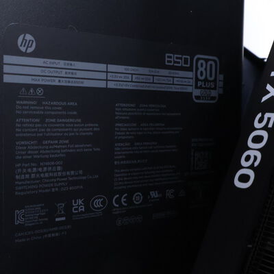 【通販センター】中古  HP OMEN 35L Gaming DT GT16-0060jp (Intel Core i7-14700F 2.10GHz/32GB/SSD1TB/-/GeForce RTX5060 8GB/GbE/Wi-Fi/W11H) 190326 