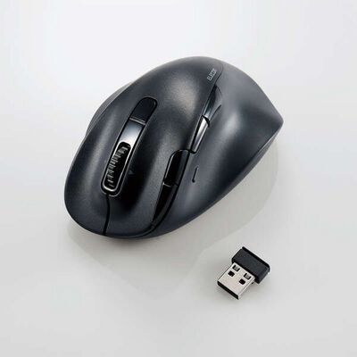 エレコム  M-XGM50MBSKBK (静音 充電式 Bluetooth5.0マウス &ldquo;EX-G&rdquo; 8ボタン Mサイズ ブラック) 