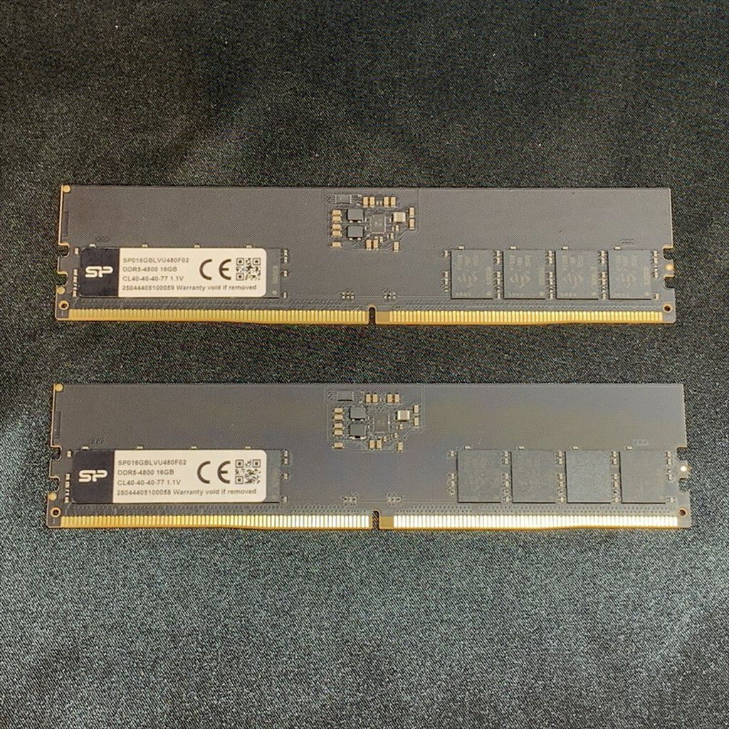 中古 16GB 2枚組(合計32GB) PC5-38400/DDR5-4800 デスクトップ用