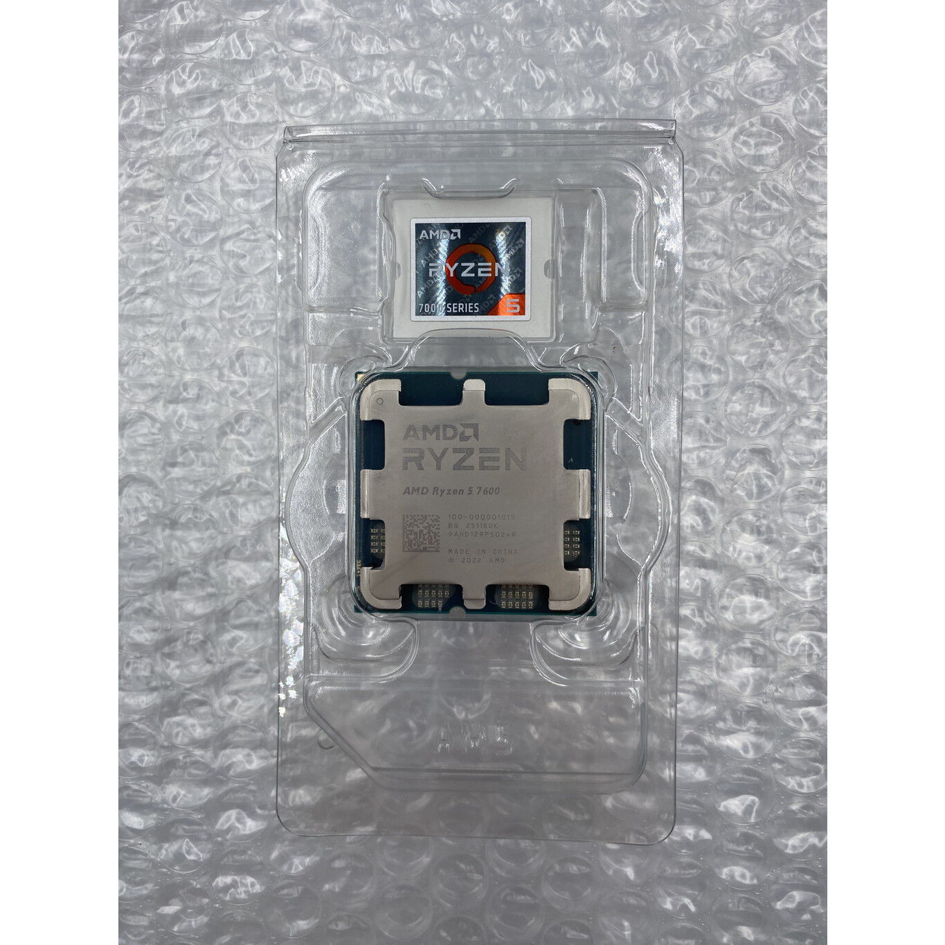 中古 AMD Ryzen 5 7600 BOX (AM5/3.8GHz/38M/C6/T12/65W) 4510003102