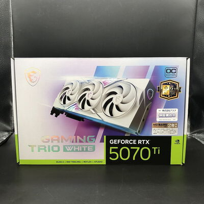 【宇都宮鶴田店】中古  MSI Geforce RTX 5070 Ti GAMING TRIO OC WHITE (RTX5070Ti 16G) 5280001602 