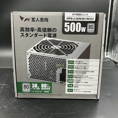【大須店】中古  玄人志向 KRPW-L5-500W/80+/REV2.0(ATX 500W 80+) 3120023041 