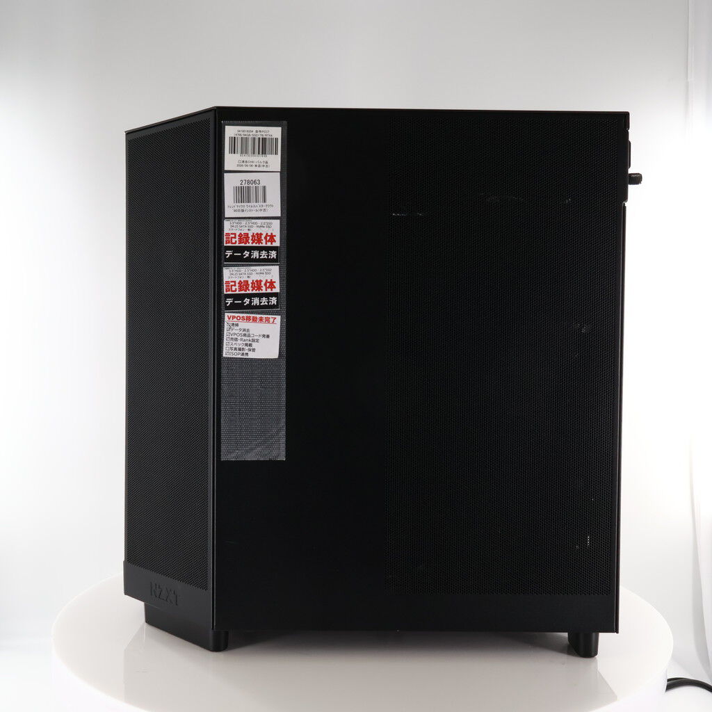 中古 自作PC(i7 14700/64GB/SSD1TB/RTX4070 SUPER/W11H) 3410016254
