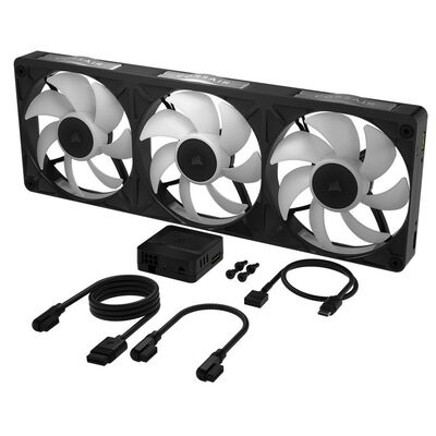Corsair  iCUE LINK RX360 II Unified Frame RGB Fans Starter Kit Black CO-9051059-WW (ブラック) 