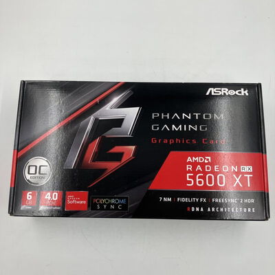 【なんば店】中古  ASRock Radeon RX5600XT Phantom Gaming D3 6G OC (RX5600XT 6GB PCIE) 141941 