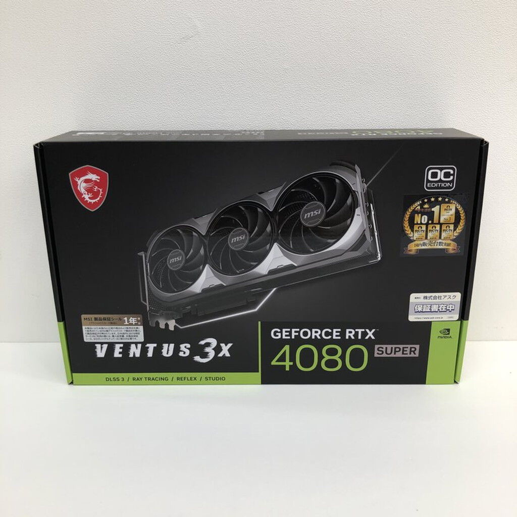 中古 MSI GeForce RTX 4080 SUPER 16G VENTUS 3X OC (RTX4080 SUPER