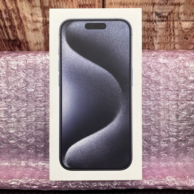 【富士青葉店】中古  【au版SIMフリー】Apple iPhone15 Pro 6.1インチ 128GB ブルーチタニウム MTUA3J/A 161195 