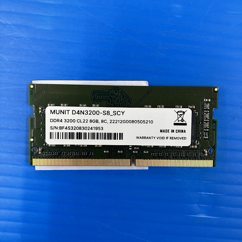 中古 PC4-25600 8GB ノート用(DDR4-3200) 158771 （404654