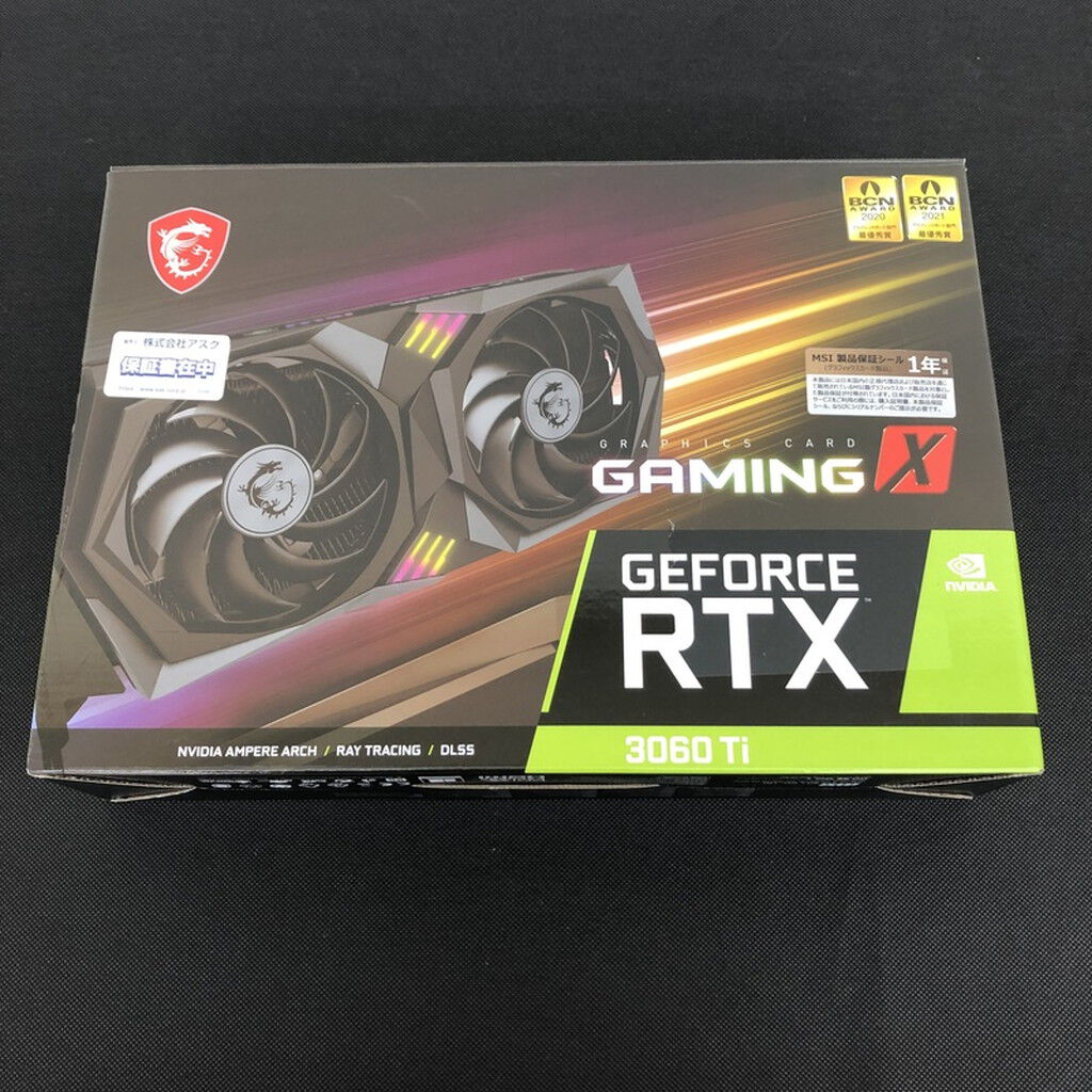 中古 MSI GeForce RTX 3060 Ti GAMING X 8G LHR RTX3060Ti(LHR)/8GB