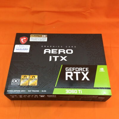【なんば店】中古  【LHR版】MSI GeForce RTX 3060 Ti AERO ITX 8G OC LHR (RTX3060Ti 8GB) 3280021066 