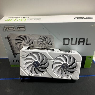 【大宮店】中古  ASUS DUAL-RTX4070S-O12G-EVO-WHITE（RTX4070 SUPER 12GB） 1250007423 