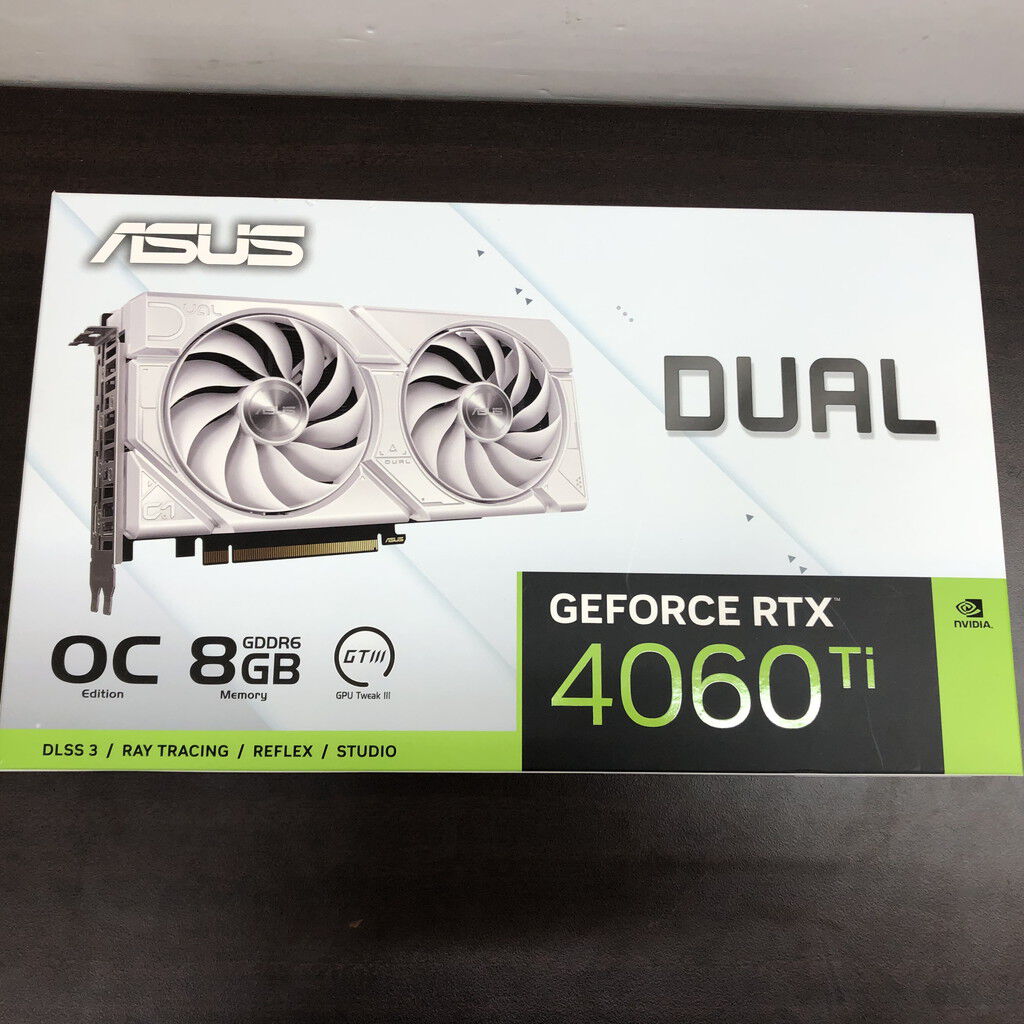 中古 DUAL-RTX4060TI-O8G-EVO-WHITE 5090000780 ｜ パソコン通販の