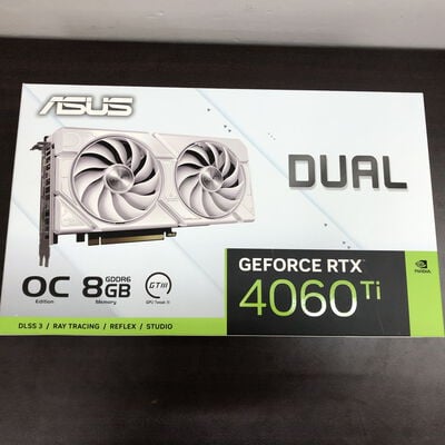 【福山ココローズ店】中古  DUAL-RTX4060TI-O8G-EVO-WHITE 5090000780 