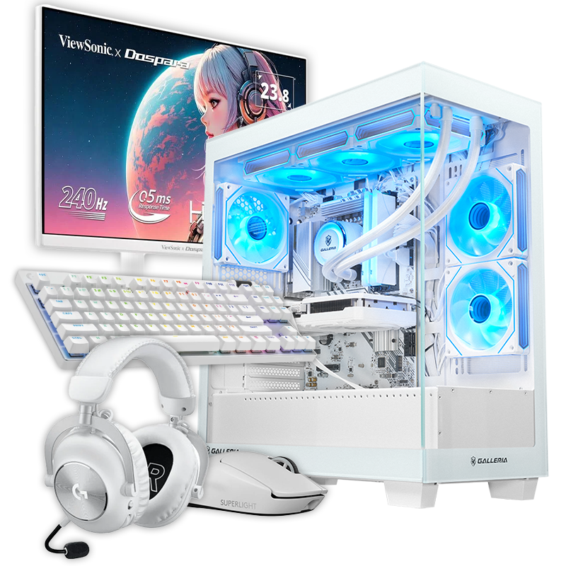 ガレリア ゲーミングPC セット ディスプレイ2つ キーボード マウス