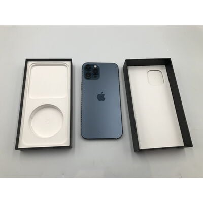 【水戸赤塚店】中古  【au】Apple iPhone12 Pro Max 6.7インチ 256GB (パシフィックブルー)  MGD23J/A 144092