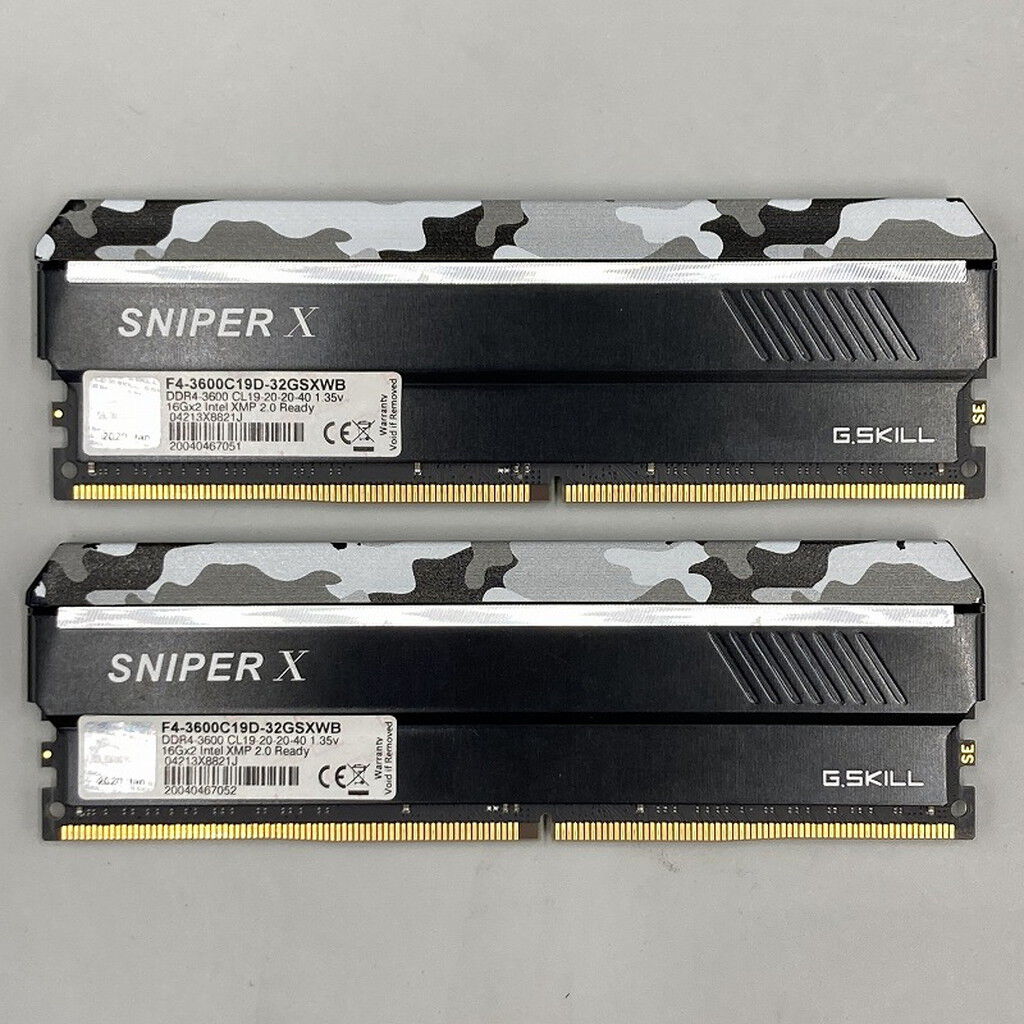 中古 16GB 2枚組(合計32GB) PC4-28800/DDR4-3600 デスクトップ用