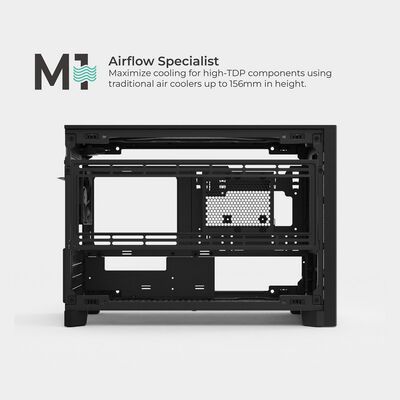 MONTECH  TEN Black (MicroATX ブラック) 