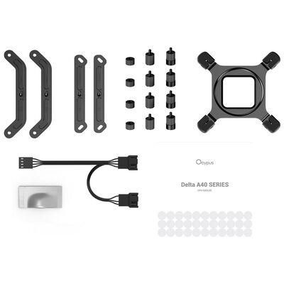 Ocypus  Delta A40 Elite Dual Fan Delta-A40-BK2NNWN00X-GL (120mm ブラック デュアルファン) 