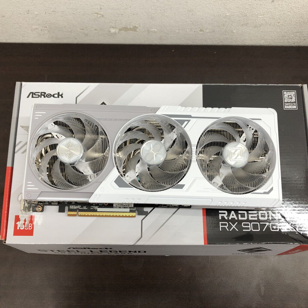 中古 ASRock RX9070XT SL 16G Steel Legend 16GB (RX9070XT 16G
