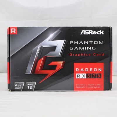 【通販センター】中古  ASRock Phantom Gaming D Radeon RX570 4G（RX570 4GB） 3480035044 