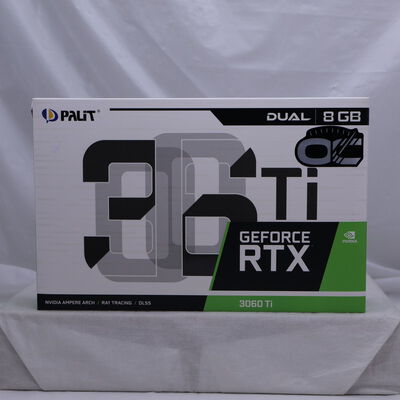 【通販センター】中古  【LHR版】Palit NE6306TS19P2-190AD V1 (RTX3060Ti Dual OC V1 8GB) 146436 