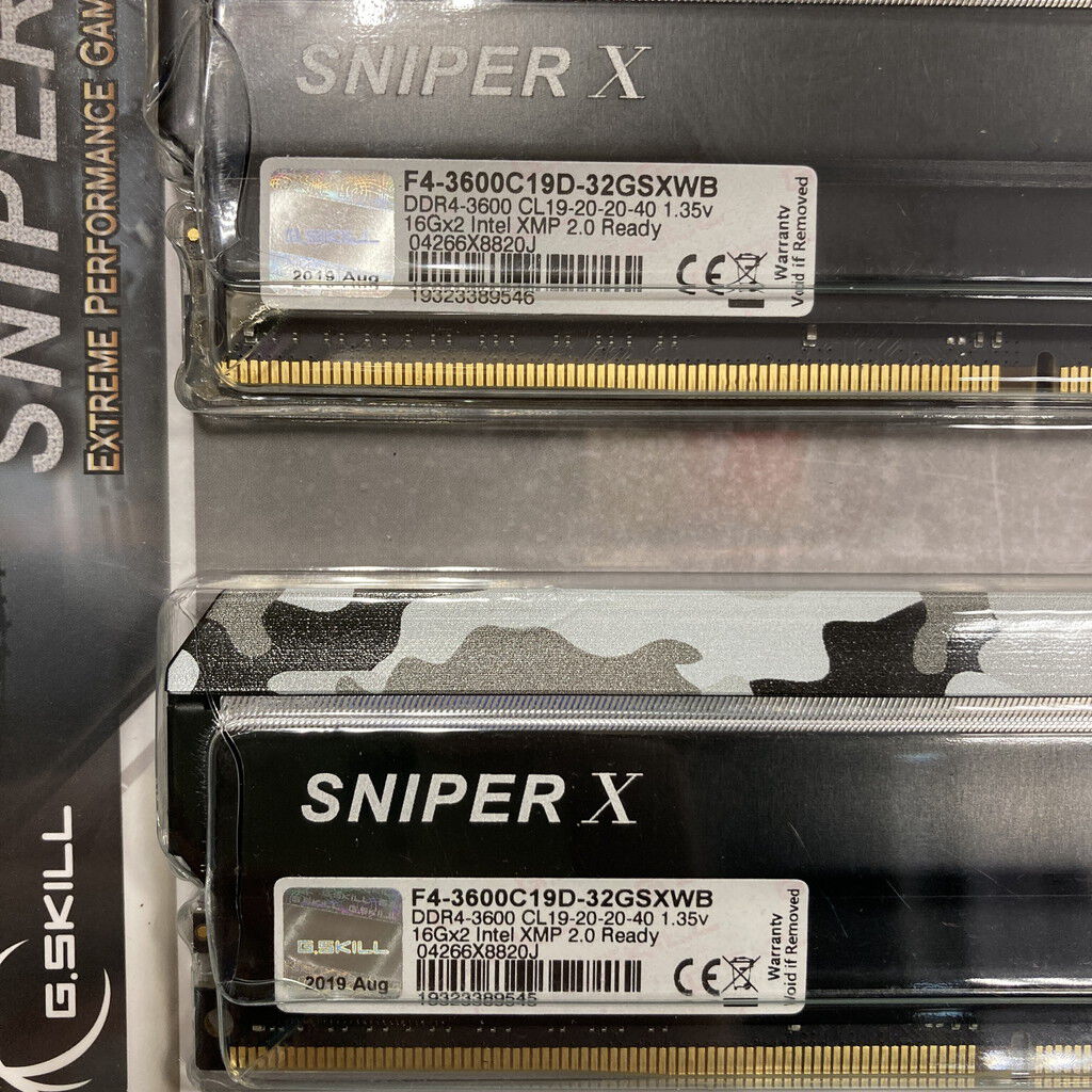 中古 16GB 2枚組(合計32GB) PC4-28800/DDR4-3600 デスクトップ用