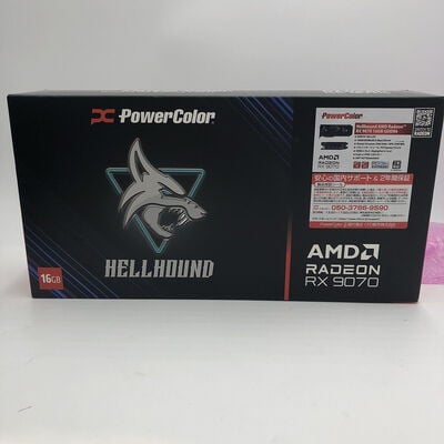 【盛岡都南店】中古  PowerColor Hellhound AMD Radeon RX 9070 16GB GDDR6 RX9070 16G-L/OC（RX9070 16GB） 3480037461 