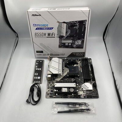【座間相武台】中古  ASRock B550M WiFi (B550 AM4 mATX DDR4) 4510002683 