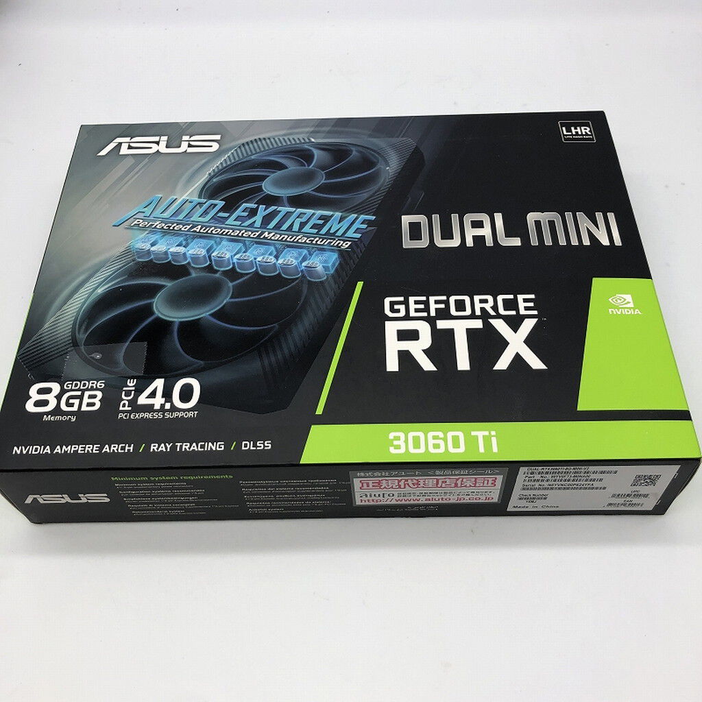 中古 ASUS DUAL-RTX3060TI-O8G-MINI-V2 (RTX3060Ti 8GB) 175521