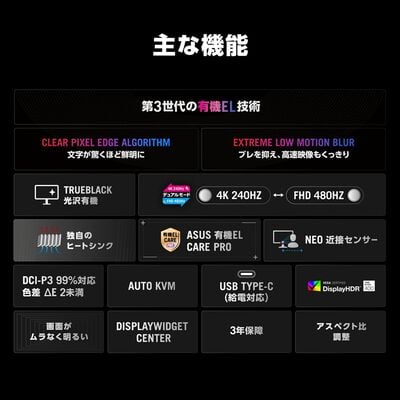 ASUS  ROG Strix OLED XG32UCWMG (31.5インチワイド 液晶モニター) 