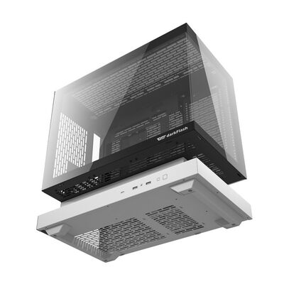 darkFlash  F1 F1-B&W-COMBO (MicroATX ガラスパネル ホワイト＆ブラック) 