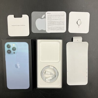 【大須店】中古  【国内版SIMフリー】Apple iPhone13 Pro Max 6.7インチ 128GB シエラブルー MLJ73J/A 147514 