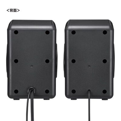 サンワサプライ  MM-SPL22UBK USB電源スピーカー（パッシブラジエーター搭載) 