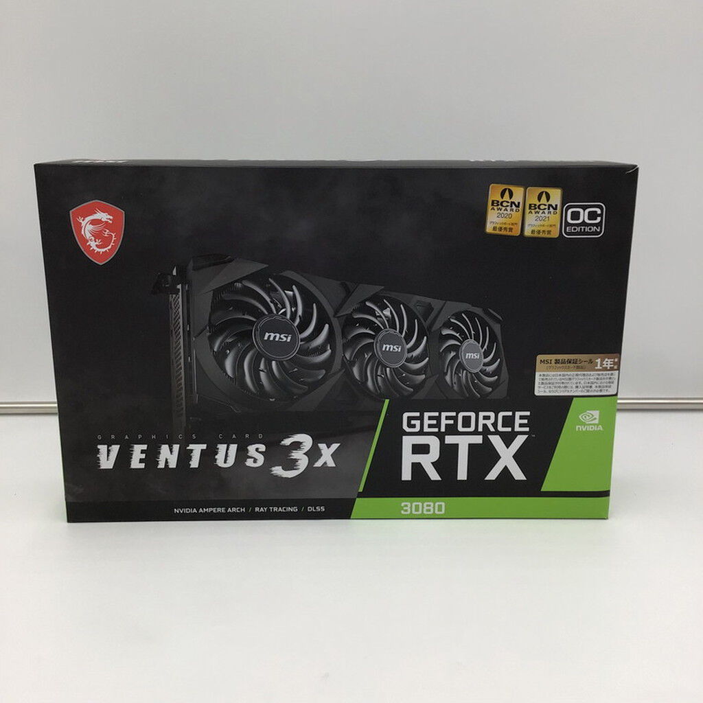 【中古】MSI GeForce RTX 3080 VENTUS 3X 10GB MSI 〔中古〕GeForce RTX3080 VENTUS 3XPLUS10G（中古保証1ヶ月間