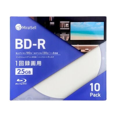 Miraisell  MS2-BDR25PWB-10P (BD-R 25GB 10枚) 