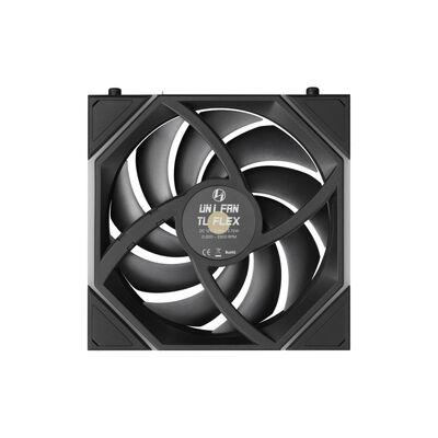 Lian-Li  UNI FAN TL FLEX BK リバースブレード 12RTL1F3B (120mm ARGB ブラック リバースファン 3個パック) 