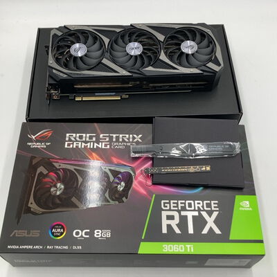 【盛岡都南店】中古  ASUS ROG-STRIX-RTX3060TI-O8G-V2-GAMING (RTX3060Ti 8GB) 175525 
