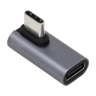 AINEX  U32CC-LFAD2 (PD100W対応 USB3.2Gen2変換アダプタ Cメス - Cオス 横L型フラット) 