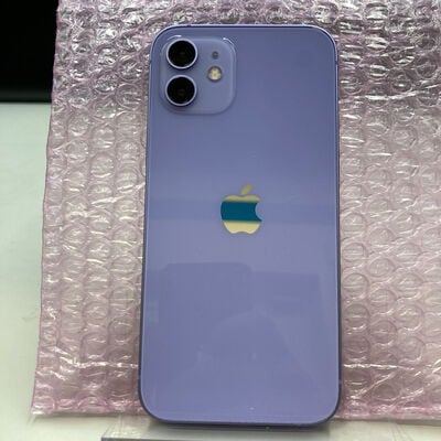 【熊本浜線店】中古  【SIMロック解除済み】【docomo】Apple iPhone12 6.1インチ 256GB (パープル)  MJNK3J/A 155804 