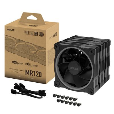 ASUS  MR120 REVERSE ARGB FAN BLACK 3IN1 (120mm ブラック 3個パック) 