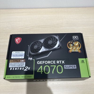 【静岡東瀬名店】中古  MSI GeForce RTX 4070 SUPER 12G VENTUS 2X OC (RTX4070 SUPER 12GB) 163393 