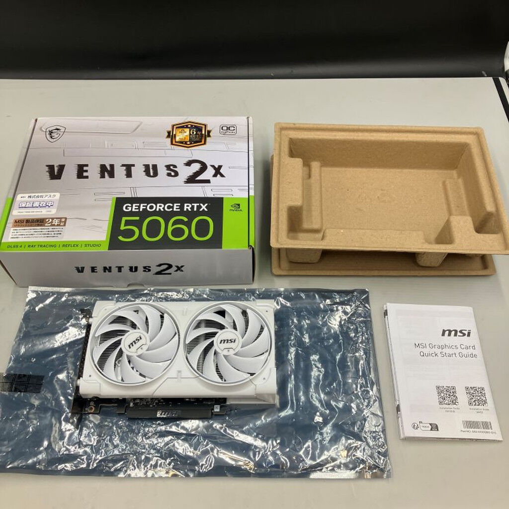 中古 MSI GeForce RTX 5060 8G VENTUS 2X OC WHITE 188977 （396347