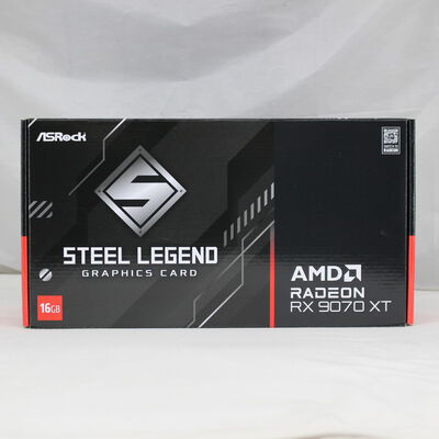 【通販センター】中古  ASRock RX9070XT SLD 16G Steel Legend Dark 16GB (RX9070XT 16G) 176936 