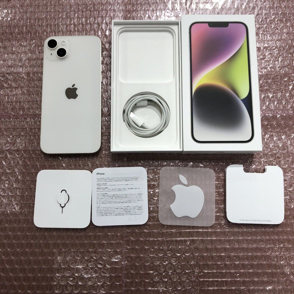 中古 【国内版SIMフリー】Apple iPhone14 Plus 6.7インチ 128GB