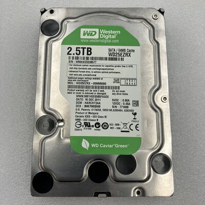 【新潟店】中古  各社 3.5インチ HDD 2.5TB SATA （デスクトップ用） 121850 
