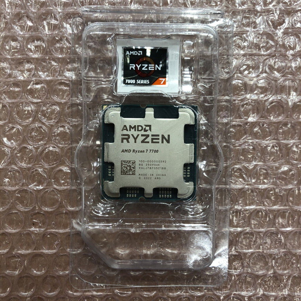 中古 AMD Ryzen 7 7700 (AM5/3.8GHz/40M/C8/T16/65W) 1460024624