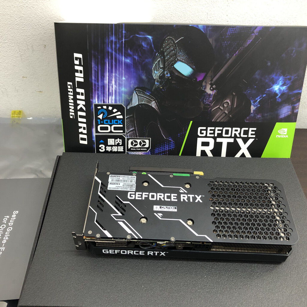GG-RTX3060-E12GB/OC/DF 中古品 玄人志向 〔中古〕GeForce RTX 3060 GG-RTX3060-E12GB/OC/DF（中古保証