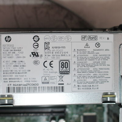 【通販センター】中古  HP ProDesk 600 G5 SFF(Intel Core i5 9500/16GB DDR4 (PC4)/SSD500GB/DVDマルチ/オンボード/W11H64 MAR) 202197 