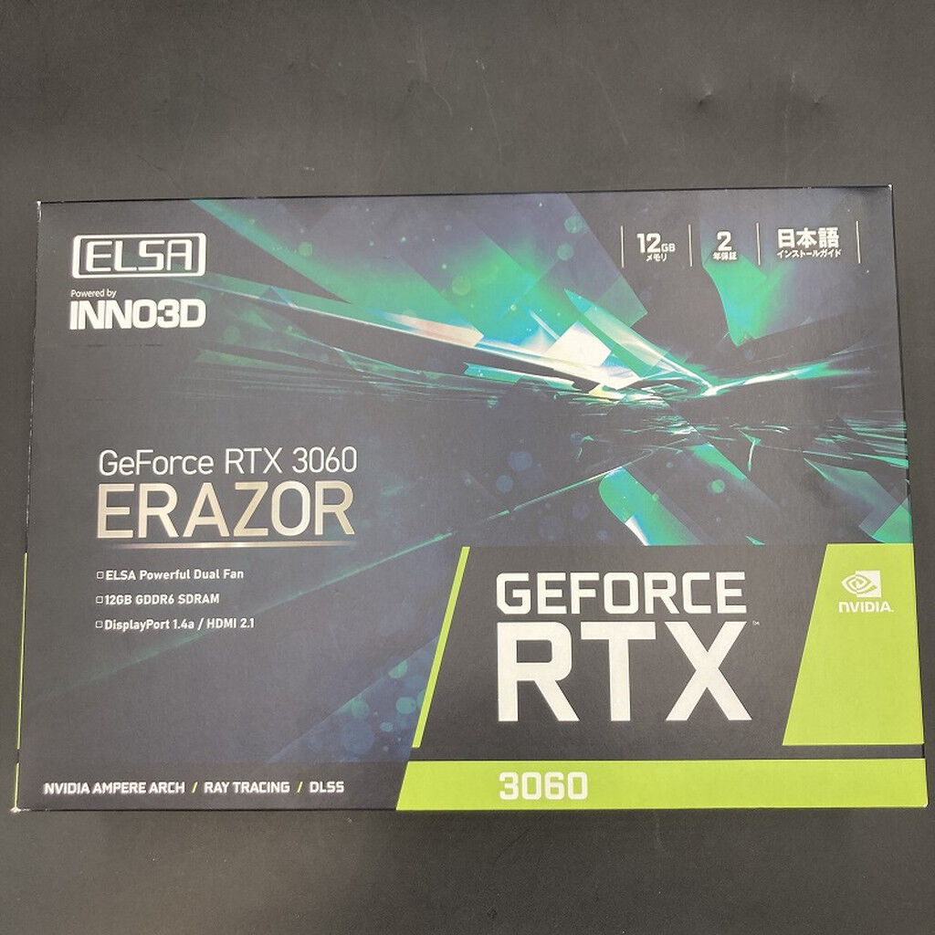 [中古]ELSA グラフィックボード GD3060-12GEREZ 中古 ELSA GD3060-12GEREZ(RTX3060 12GB) 5370000620 ｜ パソコン通販