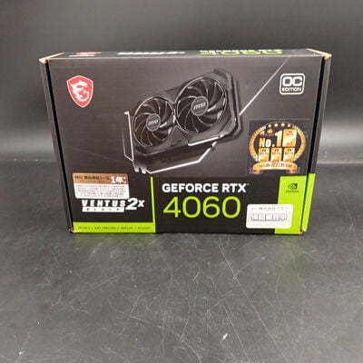 【大須店】中古  MSI GeForce RTX 4060 VENTUS 2X BLACK 8G OC (RTX4060 8GB) 158792 